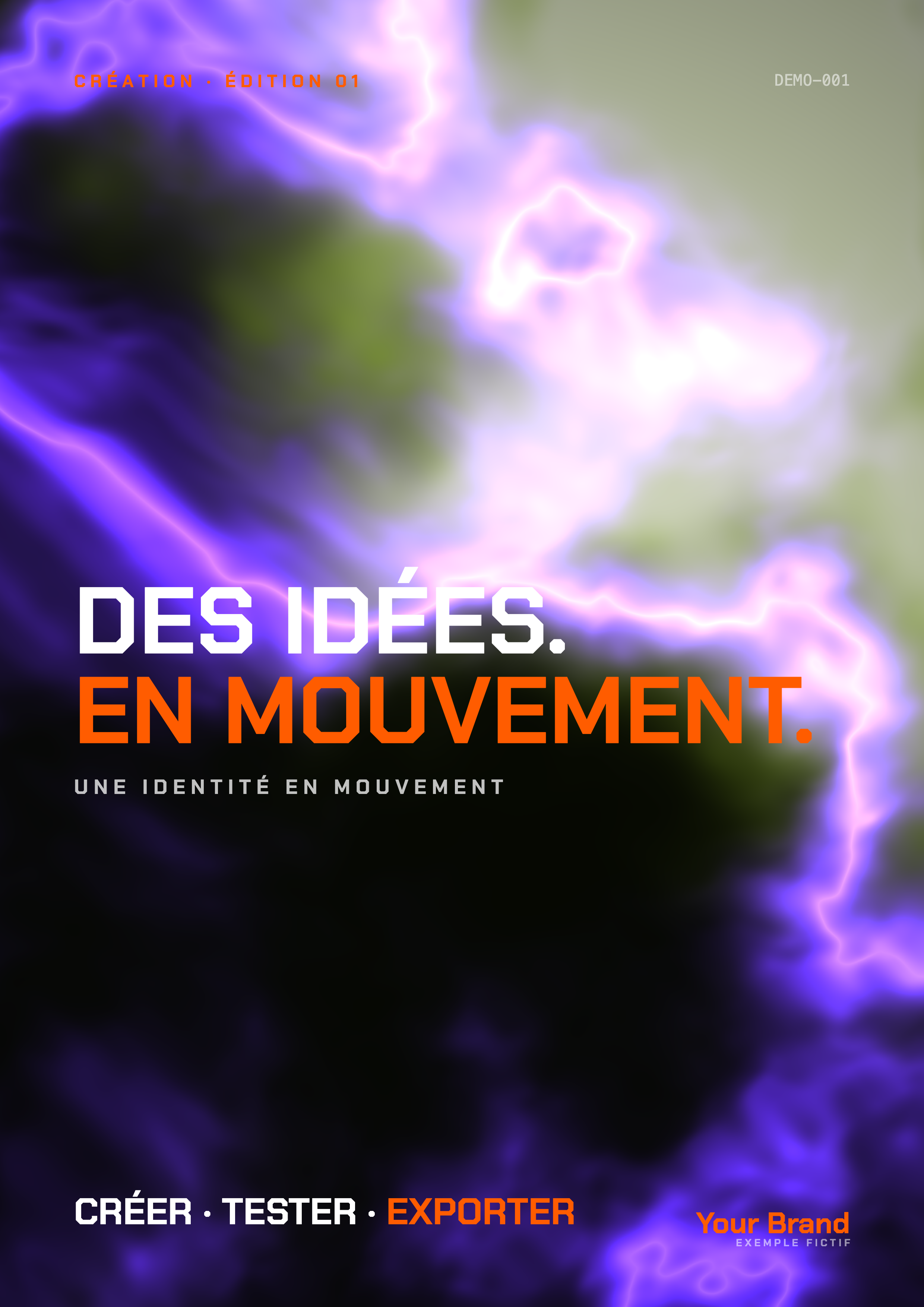 Export A4 produit par Forgem avec une marque fictive